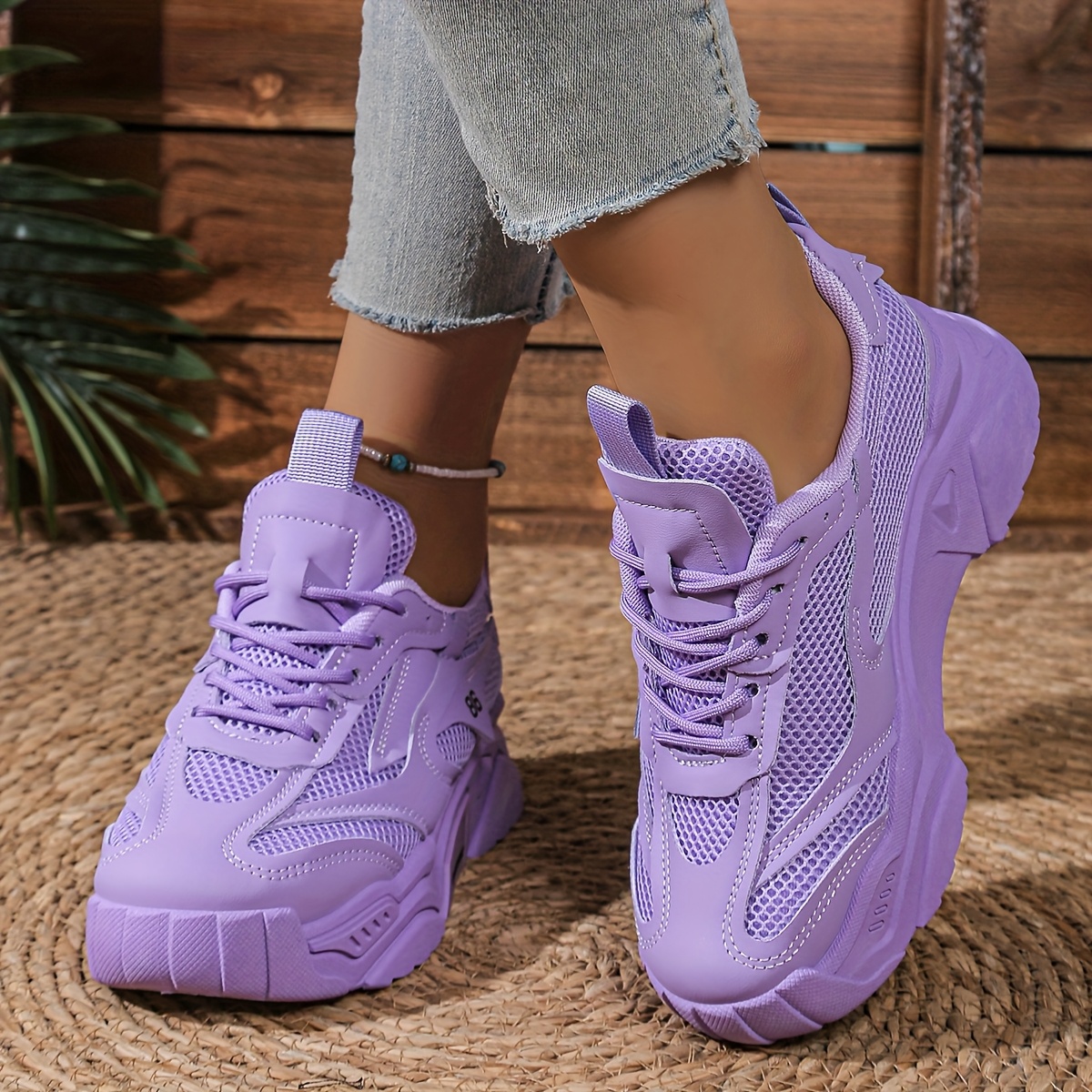 women's lightweight breathable casual sneakers vibrant Temu