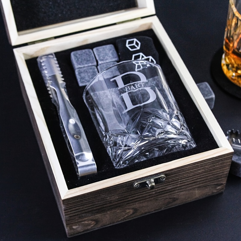 TEMU Personalized Whiskey Glass, Wedding Best Men Gifts, Engraved Whiskey Glass, Customized Whiskey Glass Set, Reusable Whiskey Glasses For Weddings,
