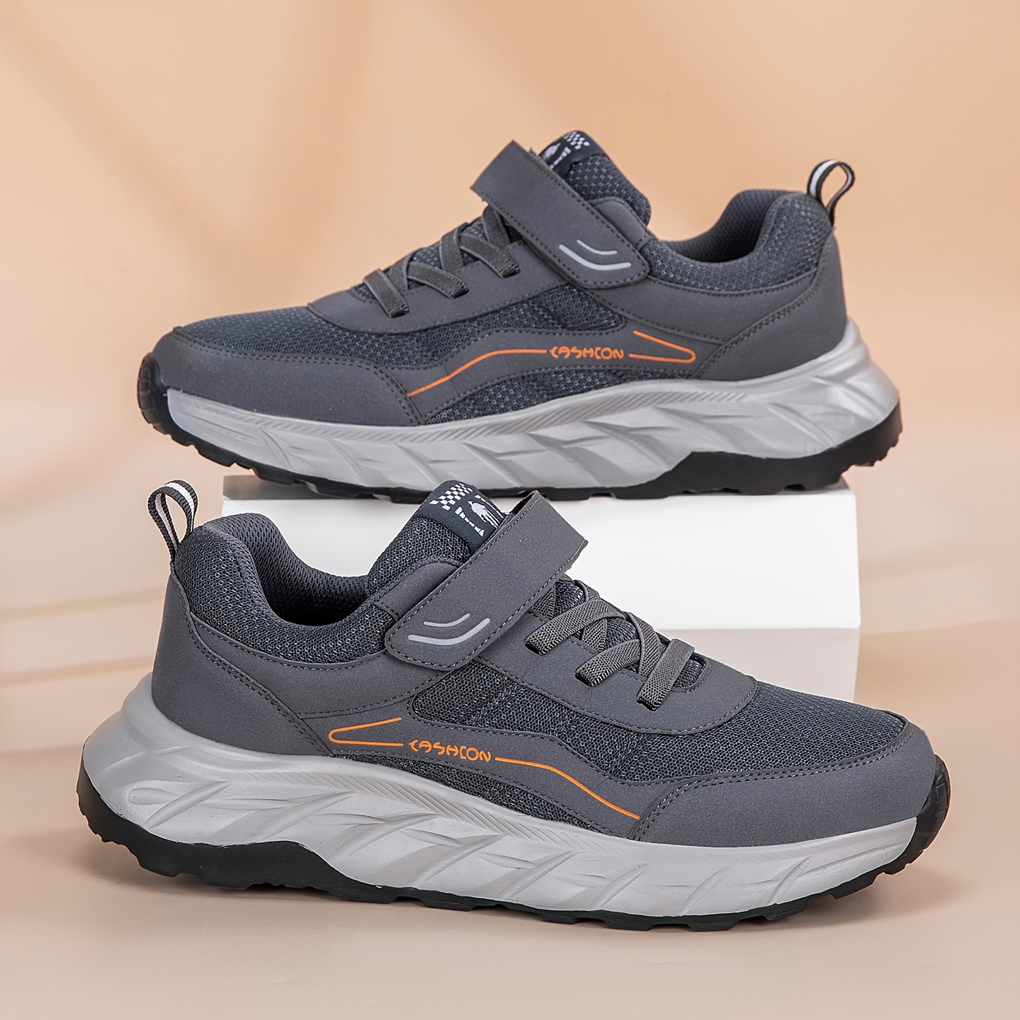 Men's Casual Sneakers, Plus Size, Thick Sole, Anti-Slip, Lightweight and Easy to Wear