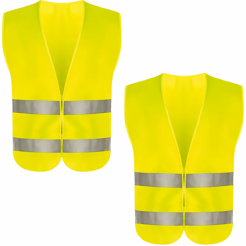 set de 2 veste de siguran reflectorizante de vizibilitate e neon cu en iso 20471 din es tur perfecte pentru ii alergare securitate fluorescent o marime 0