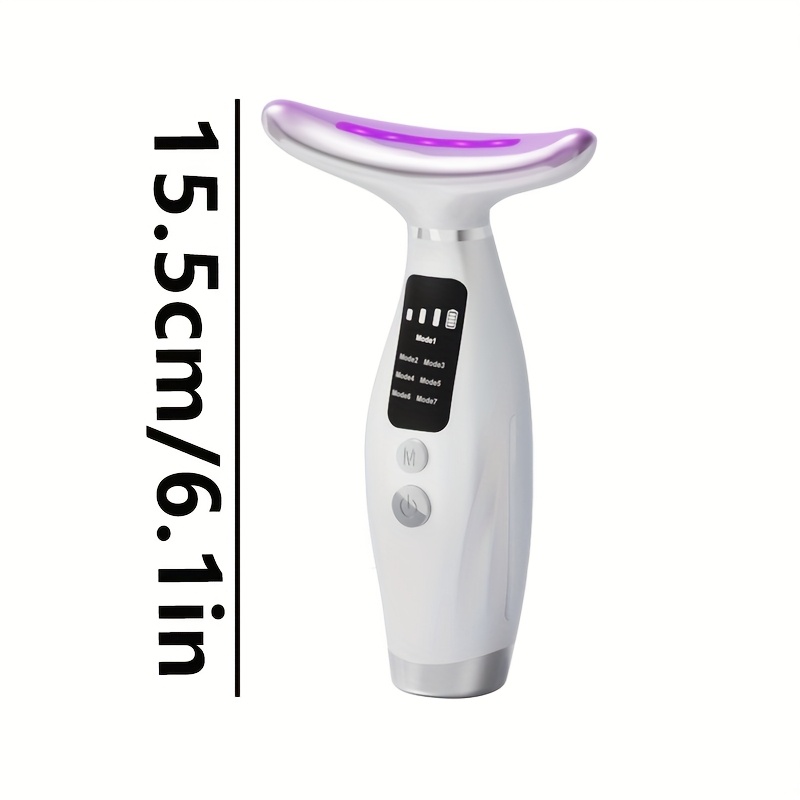 7 in 1 led electronic facial massager beauty neck device skin care facial massager skin care vibration double chin facial sculpting tool face lifting     usb charging suitable for women ideal gift for girlfriend Product details 7
