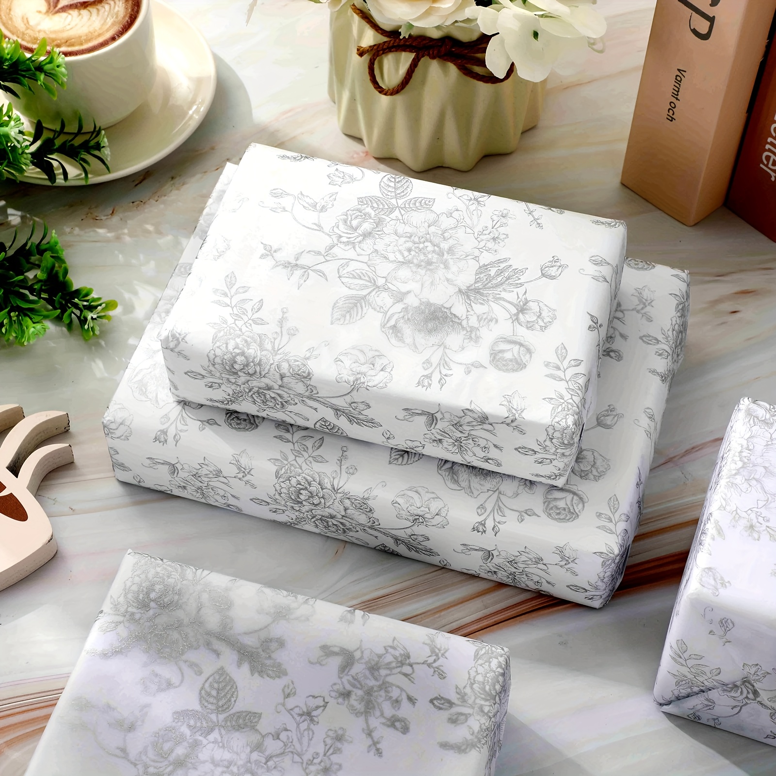 Papel Seda Para Envolver Whaline Papel De Seda A Cuadros Blanco Y Negro, Papel De Regalo Para Fiestas De Cumpleaños, 14 X 20 Pulgadas, 100 Unidades Papel De Regalo CumpleaÃ±os
