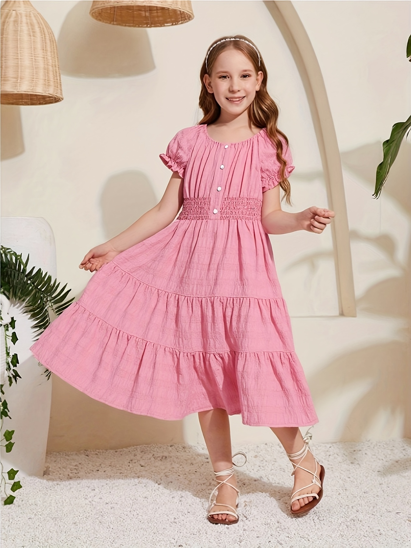 vestido casual niñas color falda Temu Ecuador