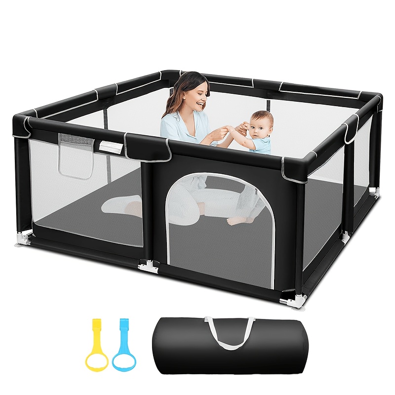 TEMU Baby Playpen, Extra Large And Skin-friendly Material, Indoor & Outdoor Kids Activity Center, Suitable For Boys And Girls, Sturdy Yard With