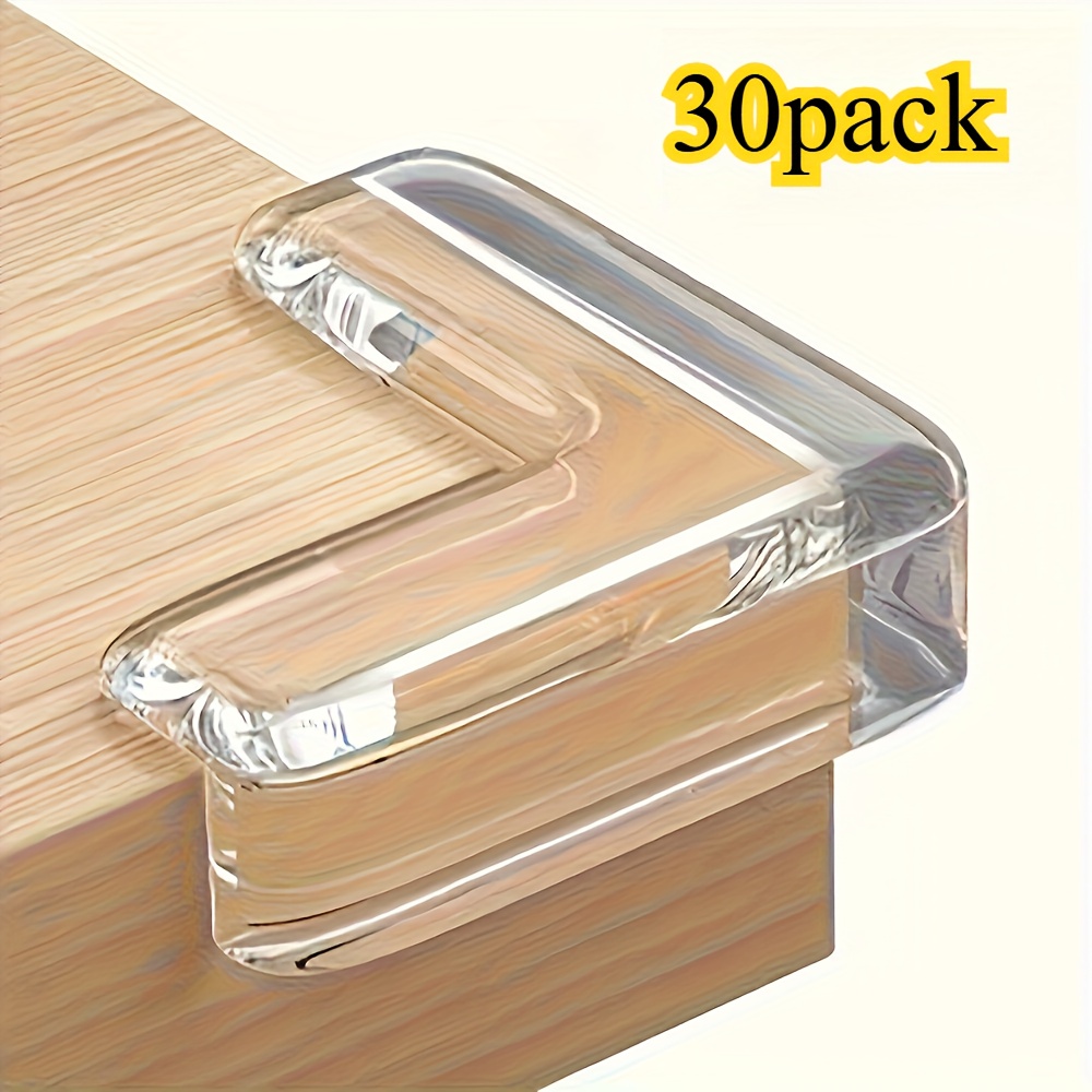 30 transparent pvc soft bumper corner guards for glass table edges coffee tables and window protection