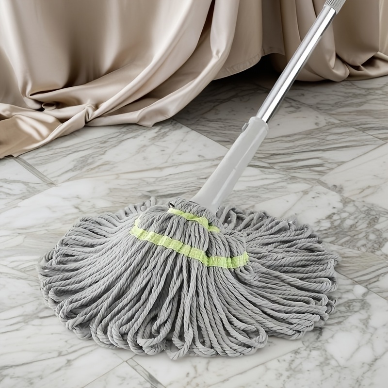 

1pc Multi-surface Mop With Squeeze Handle, Easy Wringing And Hand Washable, Microfiber Head, Ideal For Kitchen, Bathroom, Hardwood, And Laminate Floors - All- Cleaning Tool