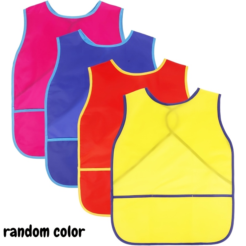 TEMU 3pcs Art Smock Painting Apron Colorful Waterproof Artist Smock Artist Painting Apron Long-sleeved, Easy To Clean And Store, Suitable For Home,
