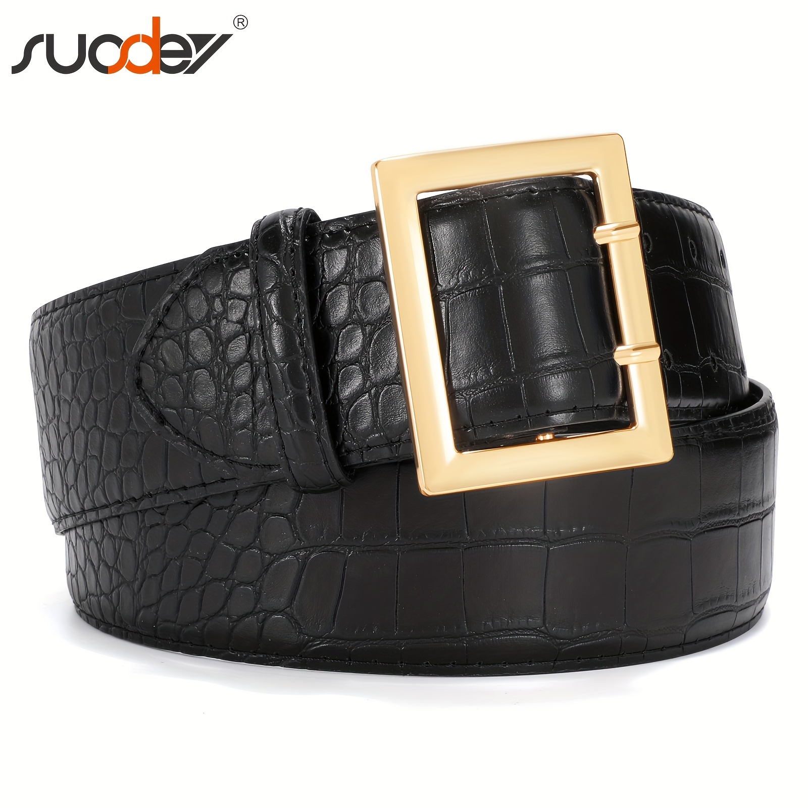women wide belts dress chunky waist belts golden - Temu display picture 3