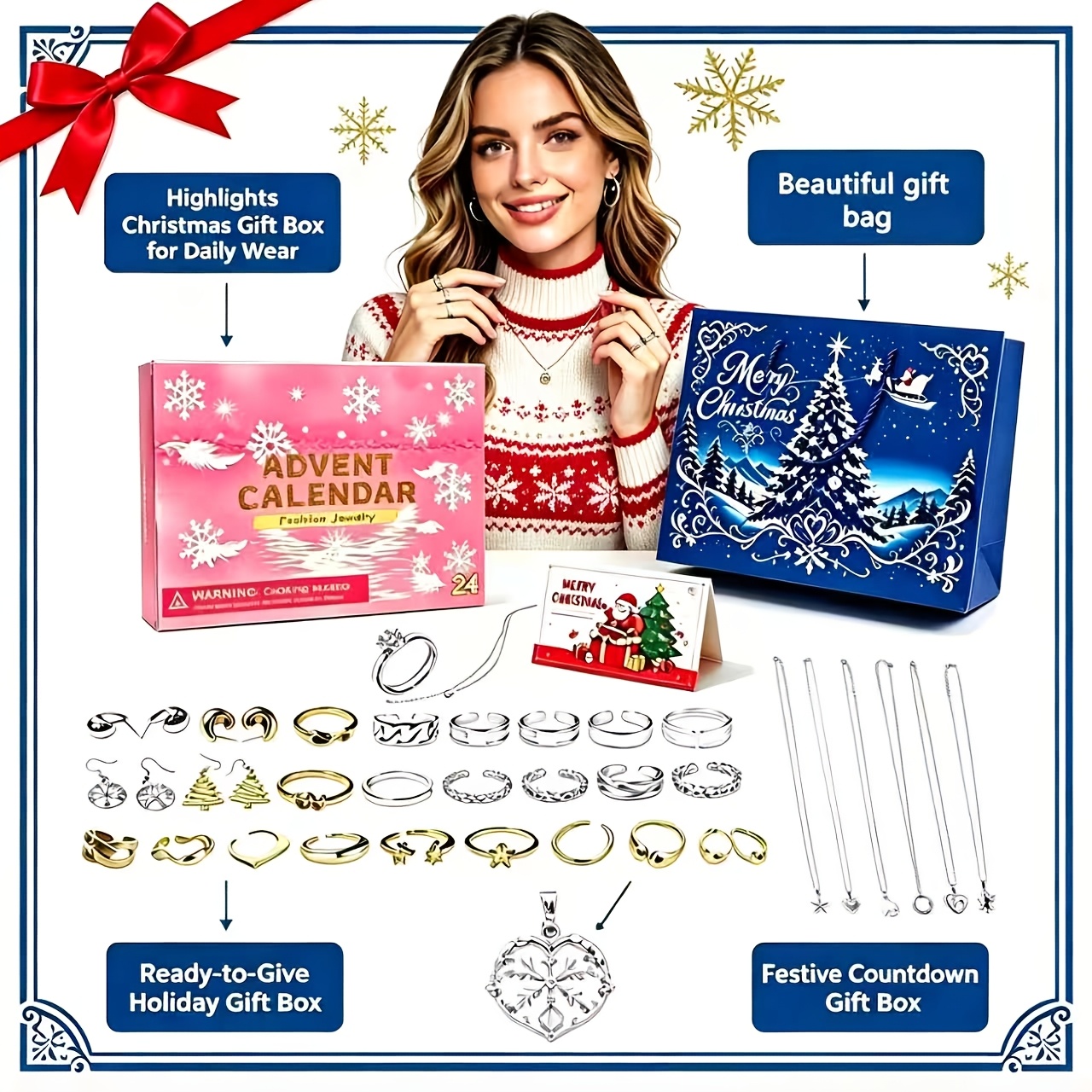 Christmas Advent Countdown Calendar, Multi-scene Gift