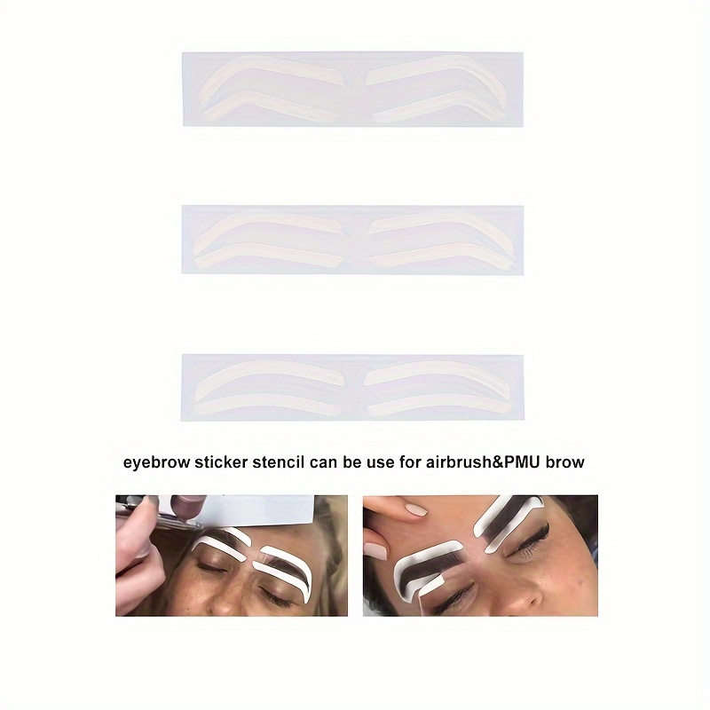 

Eyebrow Stencil Stickers For Airbrush & Pmu Brow - Perfect For Precise Designing - Body Cosmetics - Tattoo Stickers