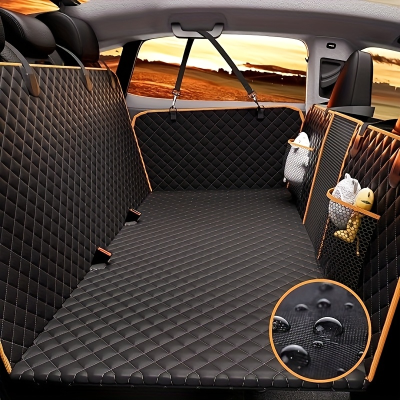 TEMU Dog Back Seat Extender, Dog Car Seat Cover, Hard Bottom Can 400 Lbs (. 181.4kg), Dog Hammock Suitable For Car Pet Back Seat Protector, With Mesh