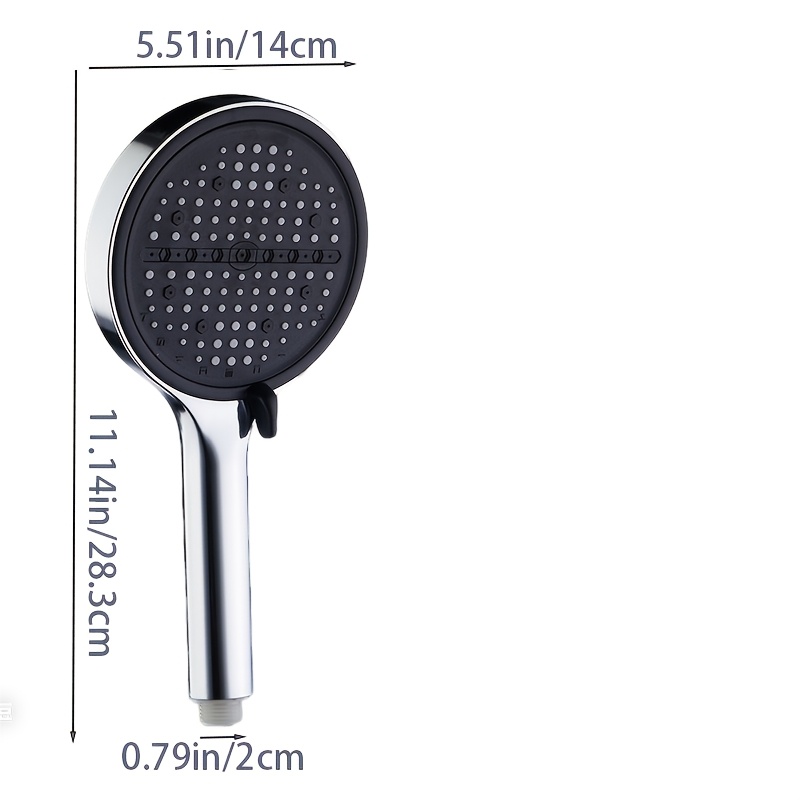 8-Position Shower Head Combo Set with Universal Shower Hose