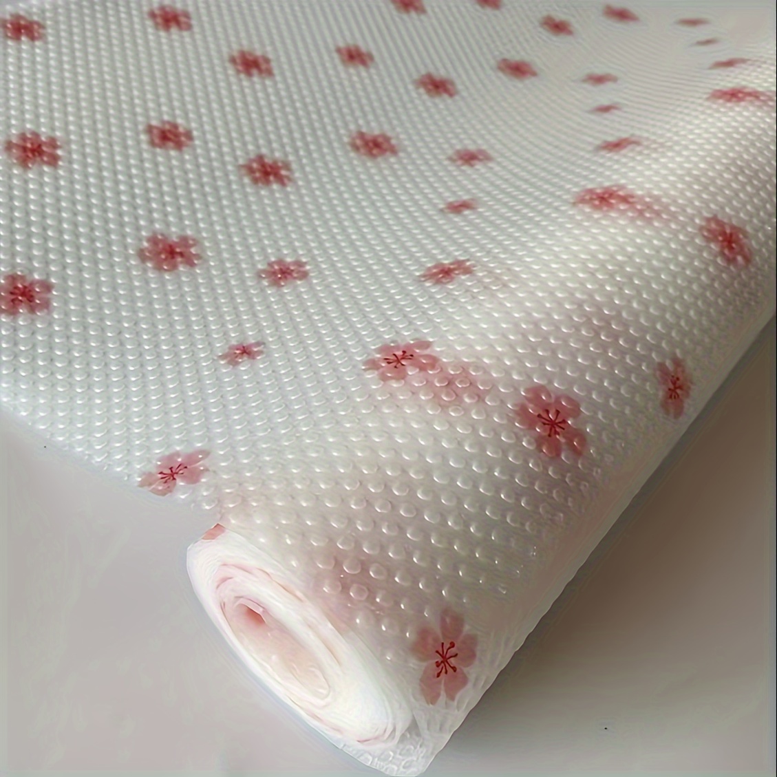 TEMU Cherry Shelf Liners - 4pcs, Washable & Cuttable Refrigerator Mats, Waterproof & Oil-proof, Non-slip Fridge Liner Pads For Freezers, Glass Shelves, Cupboards & Cabinets, Shelf Liners