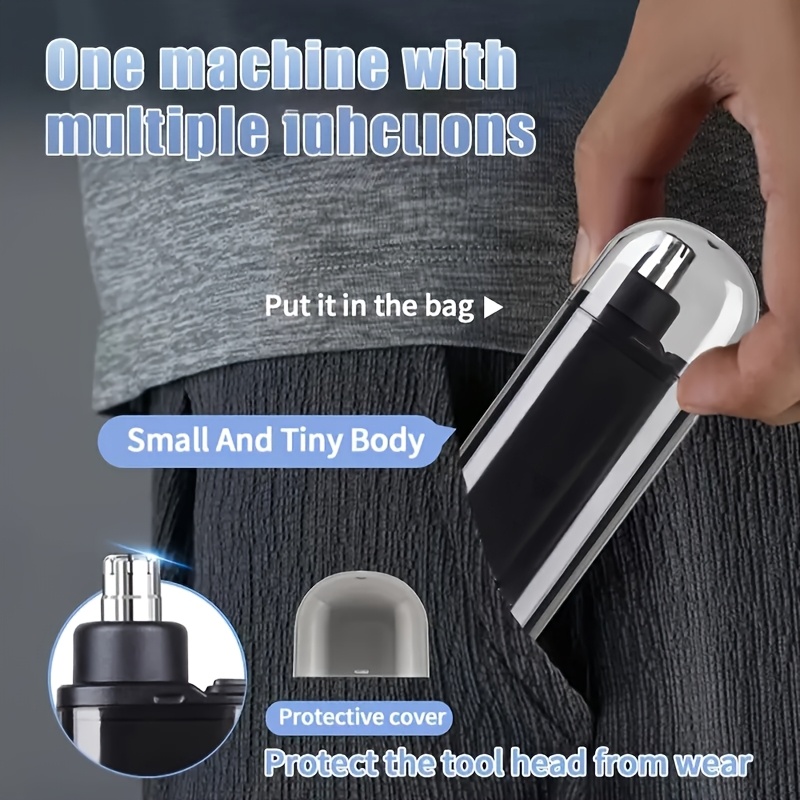 rechargeable ear and nose hair trimmer electric unisex usb electric no eyebrow facial hair removal nose trimmer portable   suitable for birthday gifts Product details 7