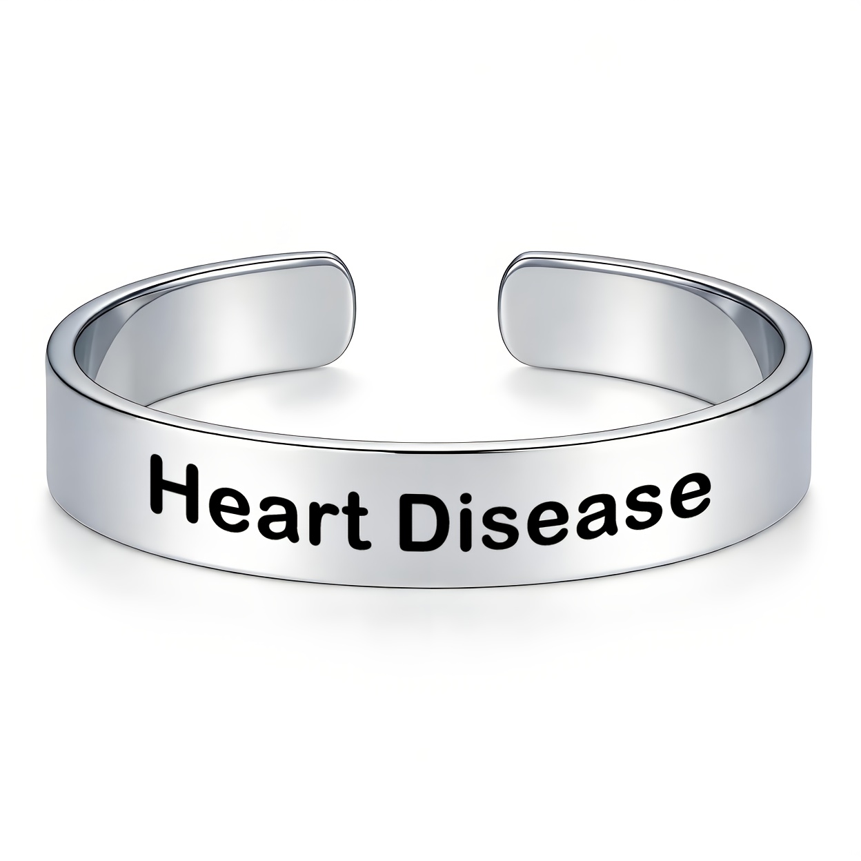 Durable 304 Stainless Steel Open Bangle, Unisex Minimalist Gift