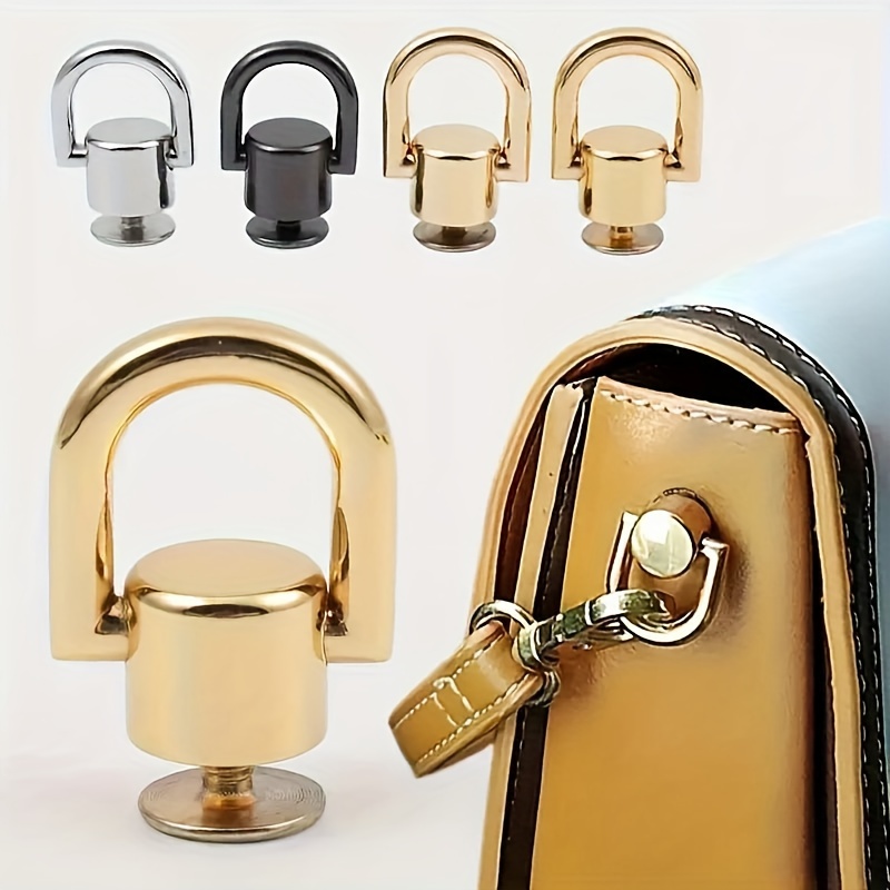 

Set Of 6 Pieces Including A Connecting , A Golden Keychain, A Luggage Pull Ring , Accessories For Bag Modification, 5 Golden Accessories, Suitable For Bags And Phone Cases, With Screw Accessories