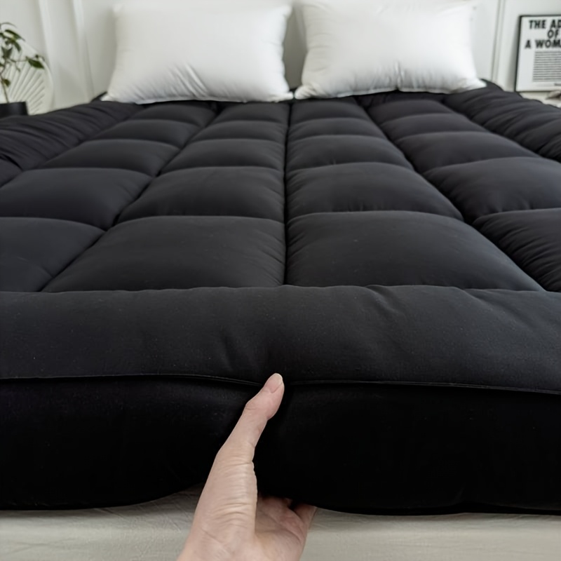 Super Soft 4Inch/ 10 Cm Deep Fill Mattress Topper Luxury Quilted Bed Pad With Elastic Corners Breathable, Durable, Machine Washable, Ideal For Single, Double, King Super King Beds For All Season Comfort