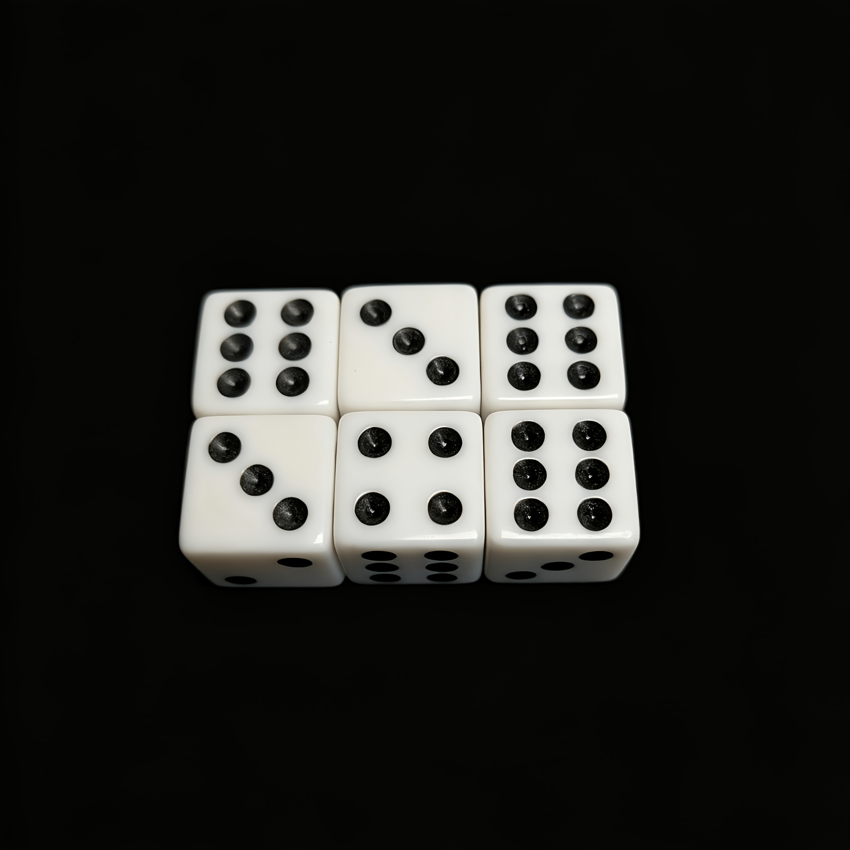 24pcs Standard White Acrylic Polyhedral Dice Set
