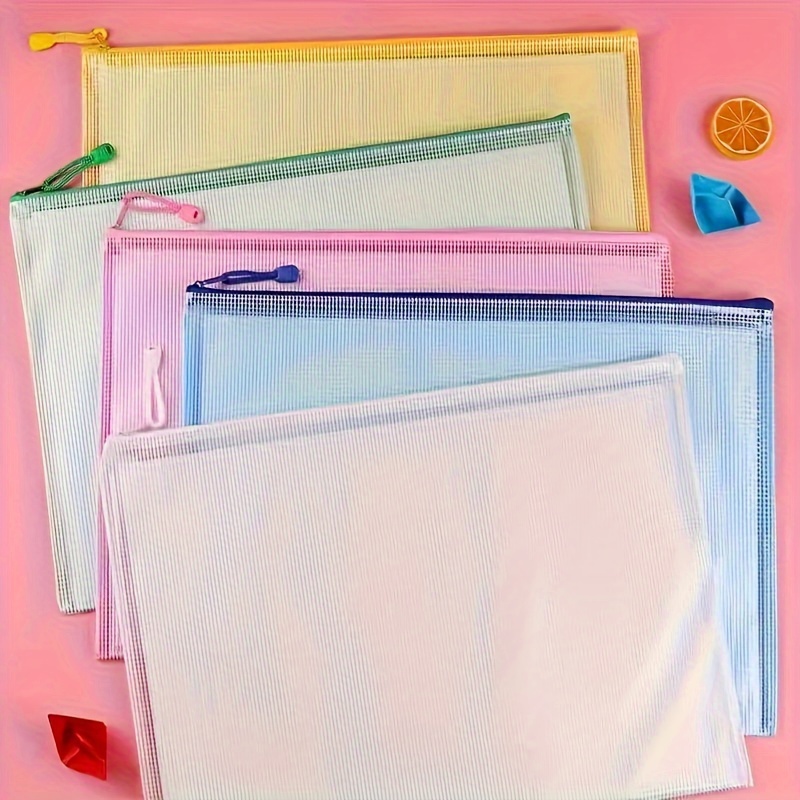 

5pcs A3 Size - Pvc For & , Assorted (/red///) - For & Organization