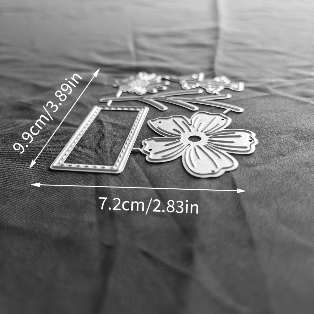 1pc Innovation Flower Metal Cutting Die - Versatile Craft Tool For Scrapbooks, Photo Albums, Greeting Cards And Home Decor - Great For Holiday Wishes And Crafts