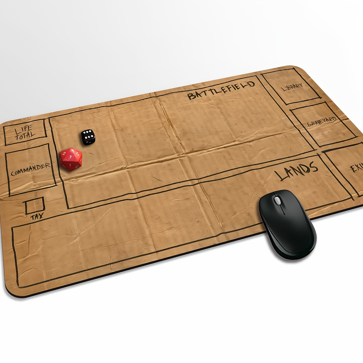 TEMU Tapis de jeu de cartes 1 pièce, Tapis de sol - Motif design carton - Protège-bureau, Tapis de table de jeu, Accessoire pour jeu de cartes à