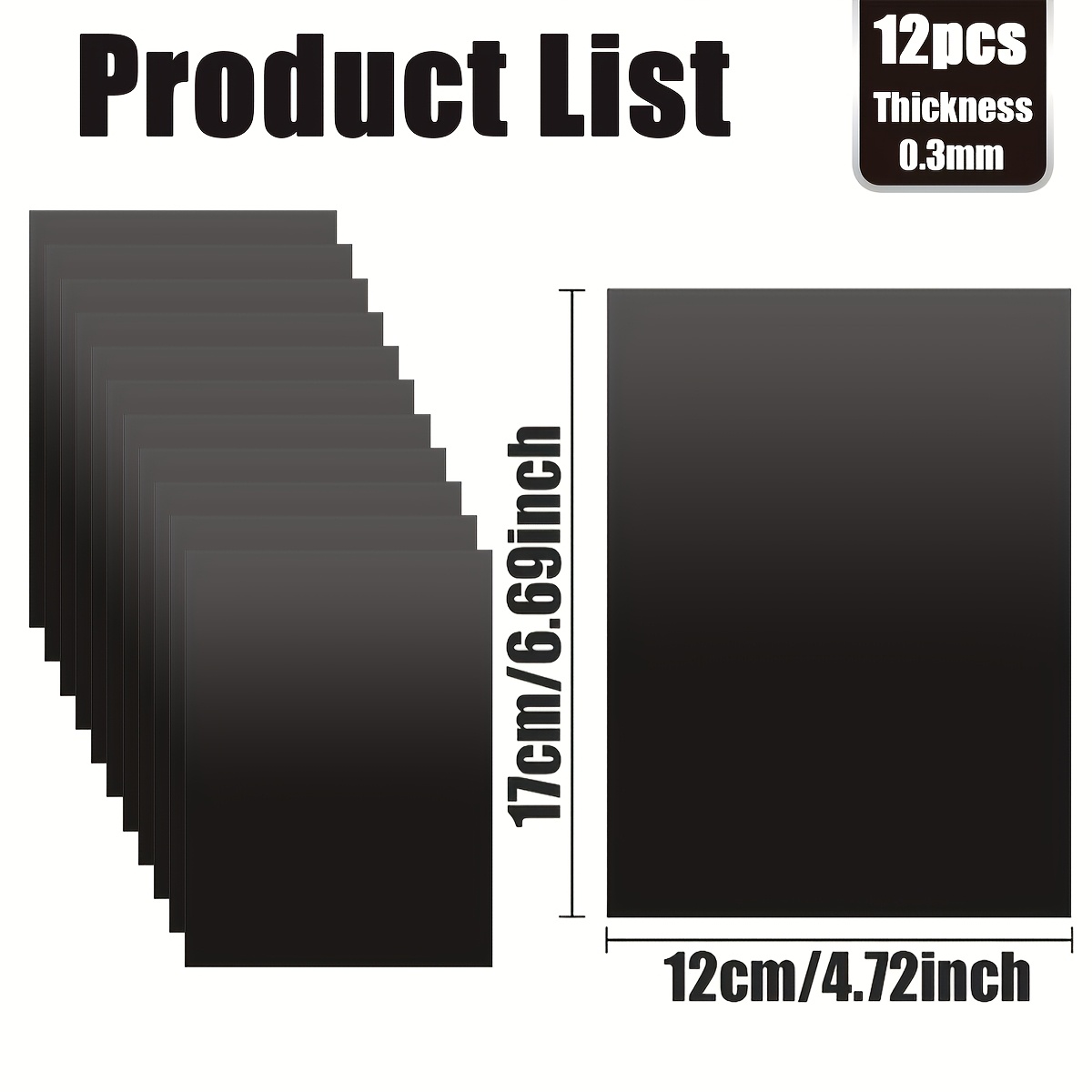 TEMU Magnetic Sheets For Crafts 5" X 7". Pack Of 12. Flexible Non Adhesive Magnetic Sheet For Metal Cutting Die Storage. Easy To Organize And Cut For