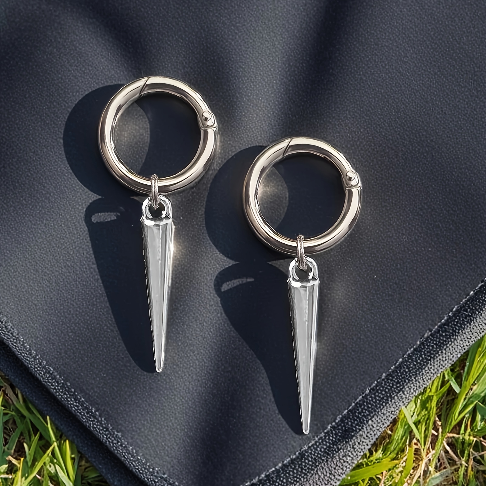 Image of 2pcs Spike Boot Charms.spike Shoe Charms Gothic Boot Accessories Suitable For Diy All Kinds Of Shoes. Bag. Key Chain Decoration Gifts For .men Women Shoes Decoration