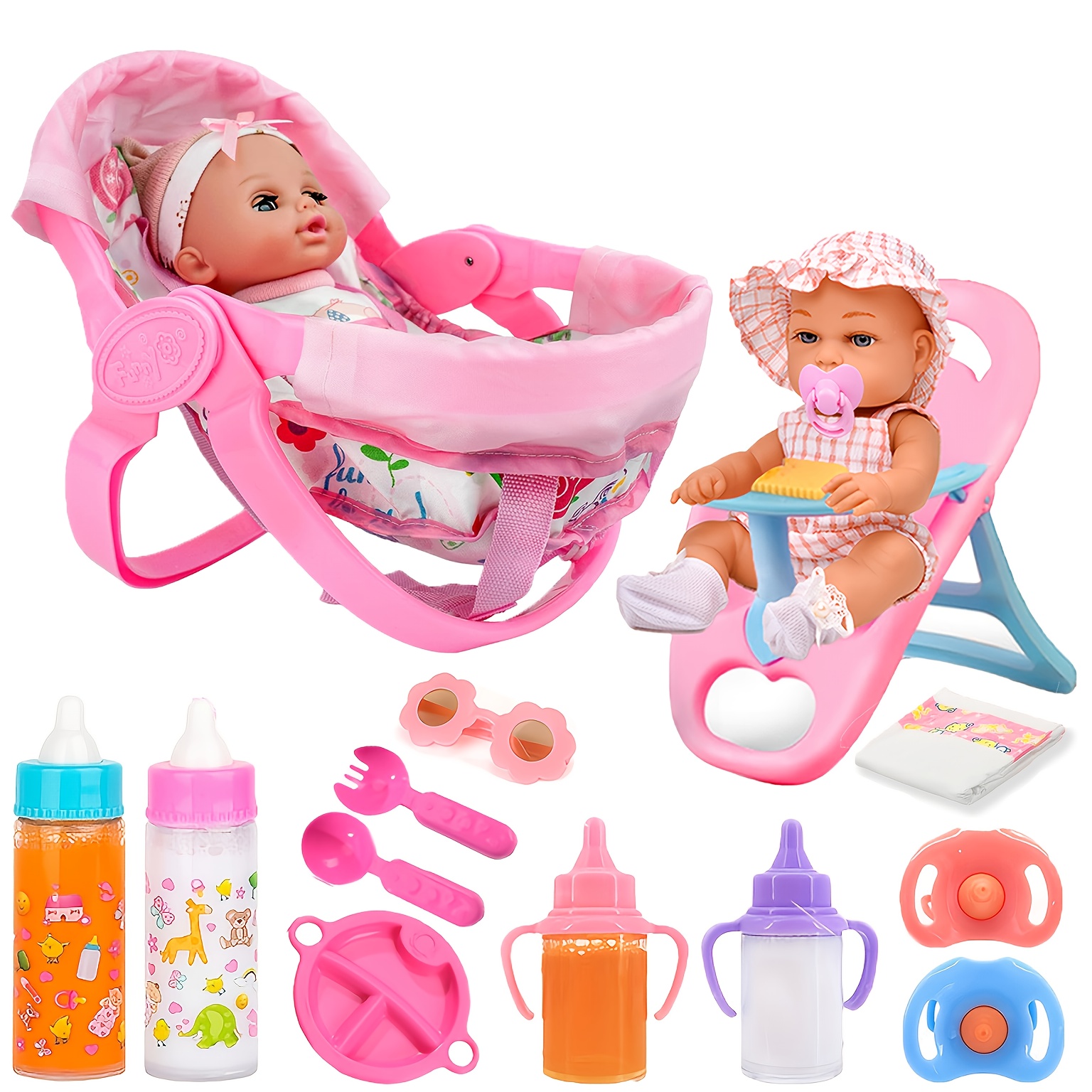 10 doll accessories party game set children aged baby doll
