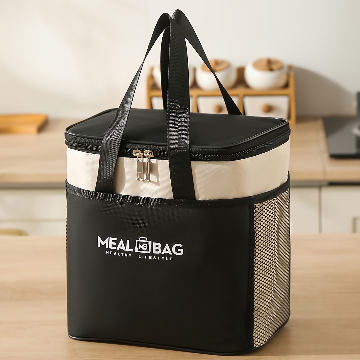 E-shop Einfache und stylische Lunch-Tasche | Dicke Aluminiumfolien-Lunchbox-Tasche für Büroangestellte, um zur Schule zu bringen, Picknicktasche mit