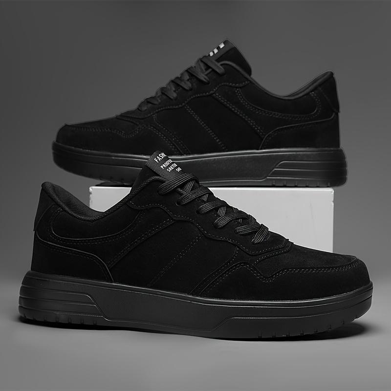 Men's Lightweight Durable Casual Sneakers - Low-Top Lace-Up Outdoor Shoes with PU Upper & MD Sole, All-Season Versatile Design for Hiking, Running, Daily Wear - Breathable Fabric Lining & Round Toe Comfort, Hiking Streetwear, Sporty Look, Secure Fit Closure