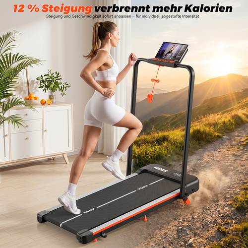 Artikelbild laufband für unter den schreibtisch, praktische fernbedienung, led-anzeige, keine installation erforderlich, für home-fitness, büro- , ohne batterie