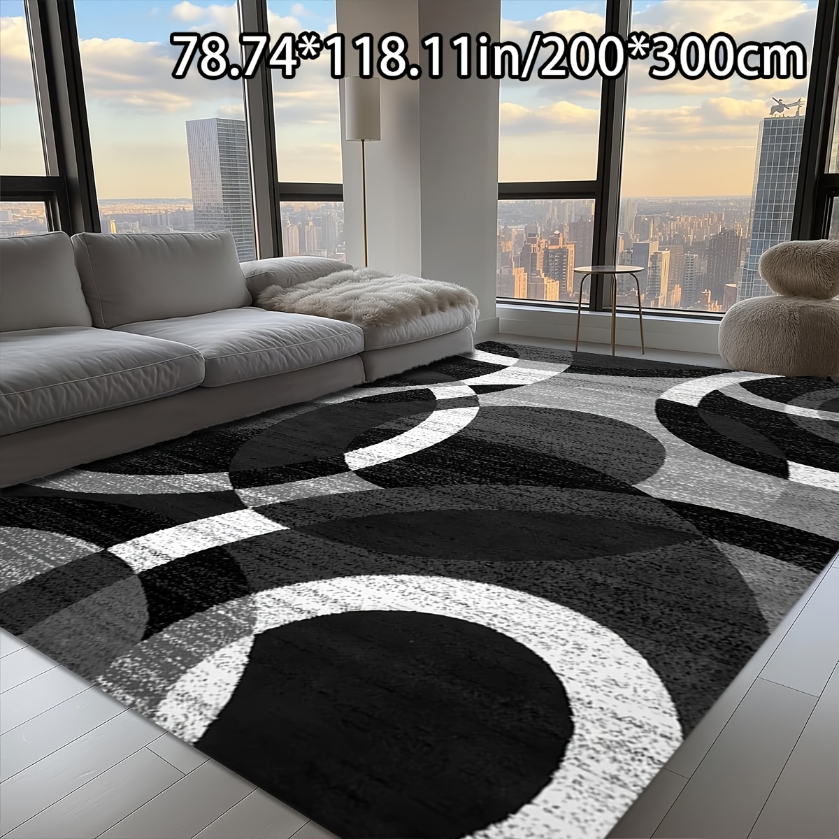TEMU Golden Diamond Velvet + 800g/sqm + Non-slip Dot Plastic Bottom + Bottom Dot Plastic Floral Pattern Process 1pc Golden Diamond Decor Modern