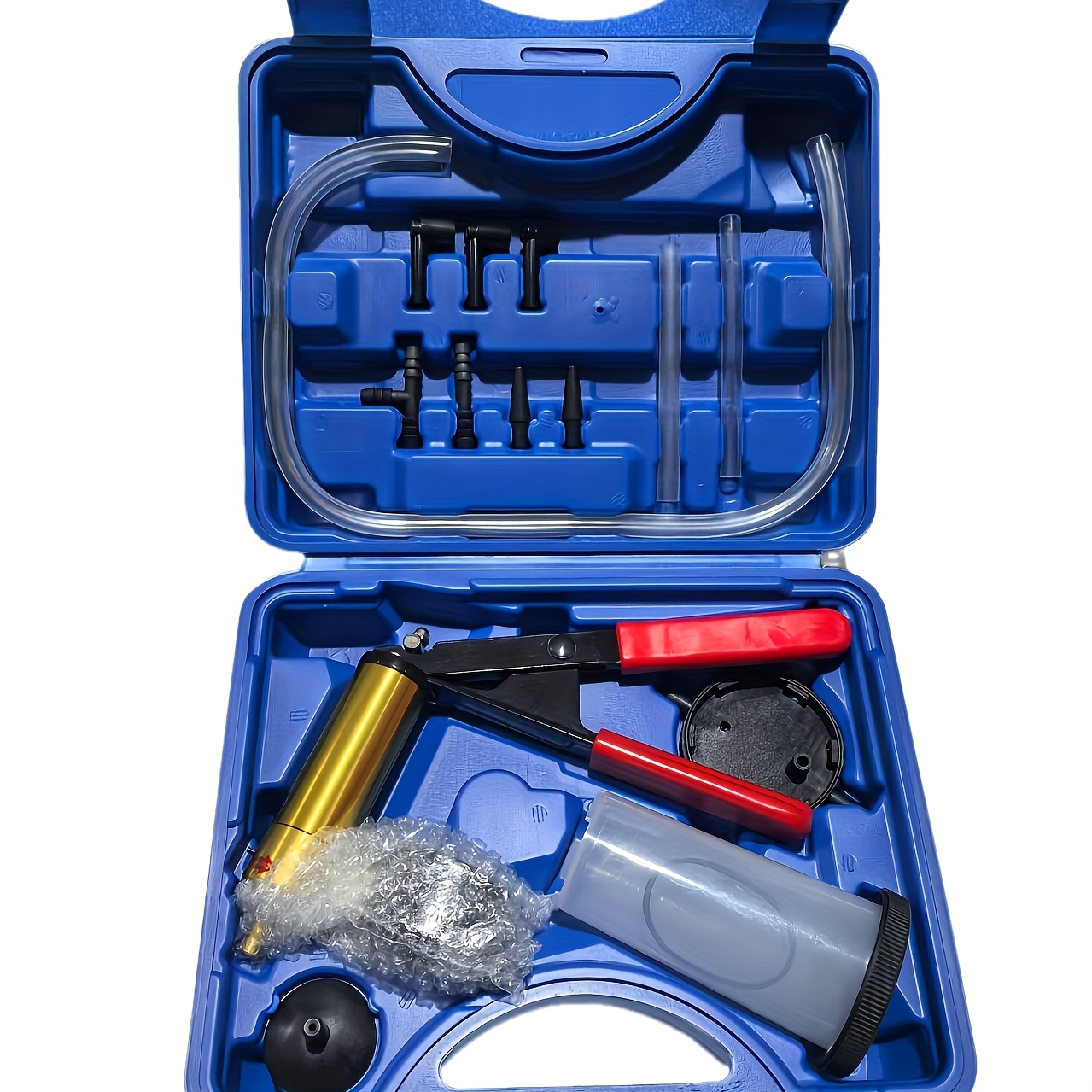 TEMU Manual Vacuum Pump Car Brake Fluid Bleeder Oil Extractor Tool Kit, Without Battery