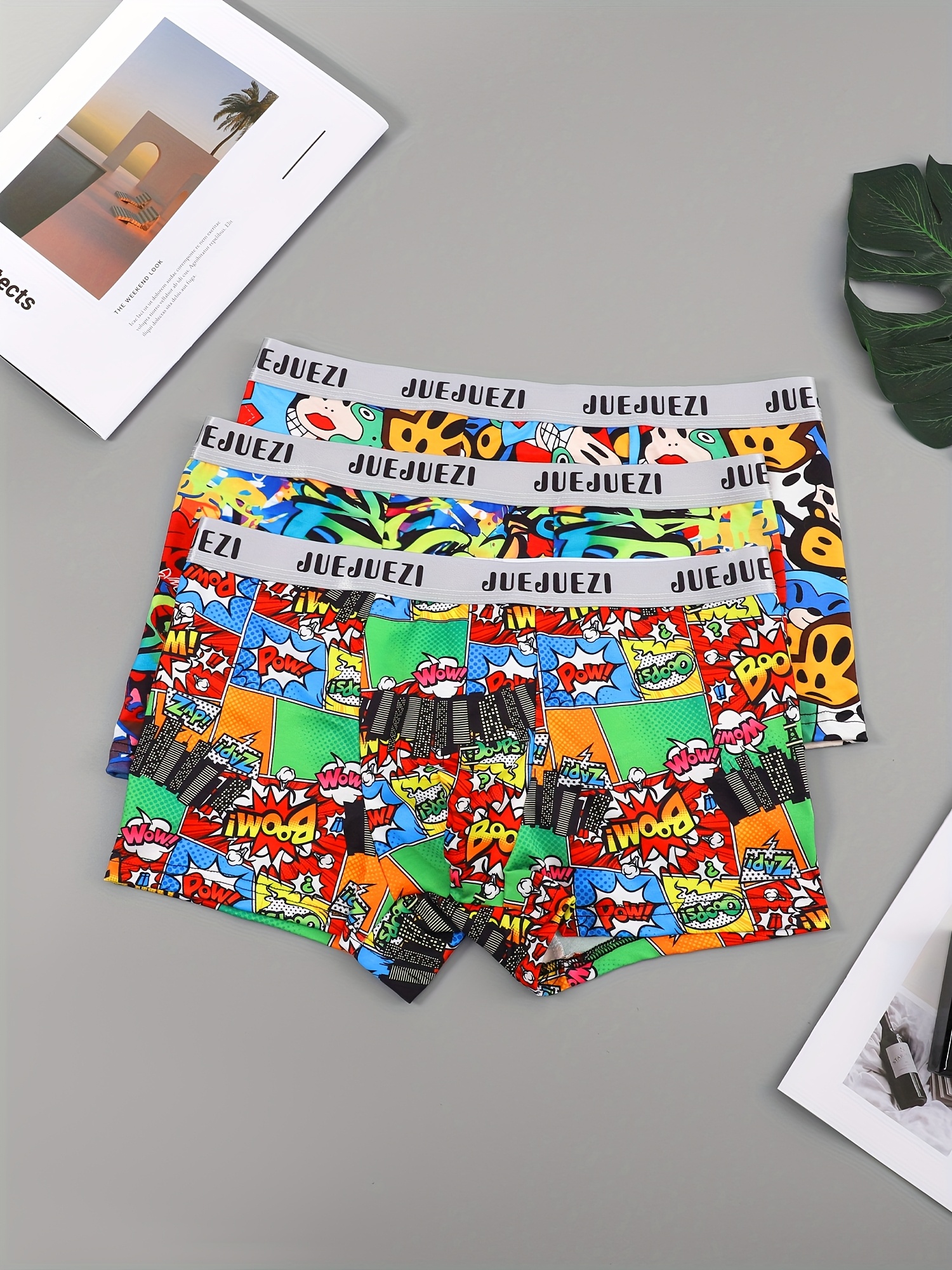 5pcs calzoncillos boxer dibujos animados hombre Temu Chile
