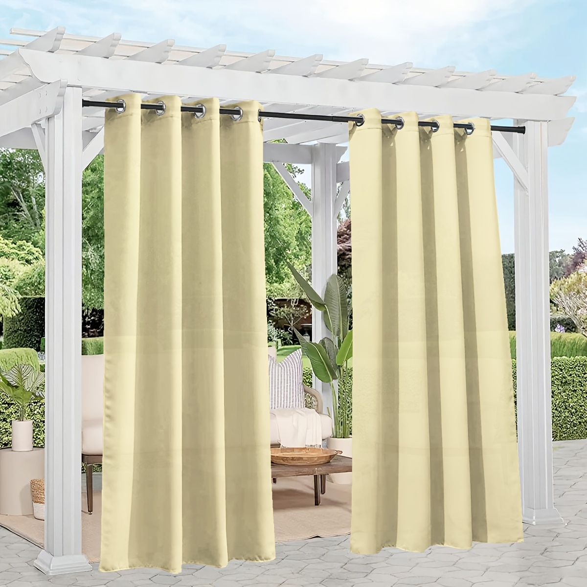 HolidayIdeas Tende per esterni per patio, impermeabili, 4 pannelli, 137