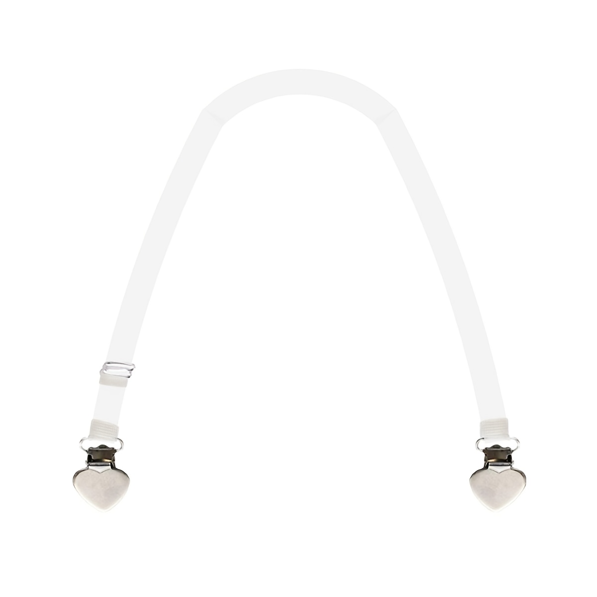 Duckbill Clip Shoulder Strap, Seamless Shoulder Strap, Heart-shaped Decor Invisible Transparent Bra Strap Hanging Neck Strap, 50cm Extended And Thickened, Adjustable Length