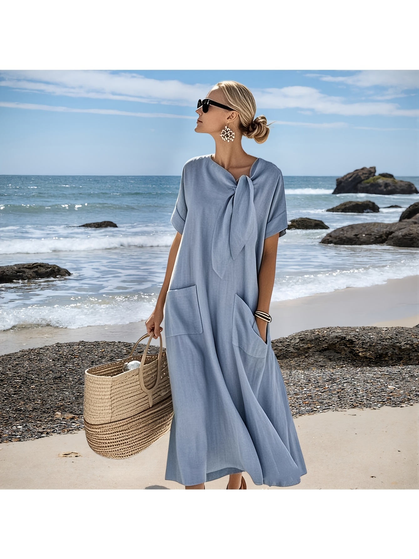 rayon dress sold on Temu United States