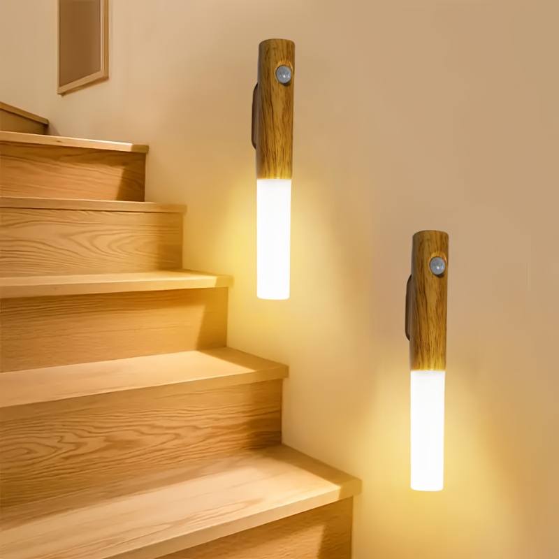 2pcs Motion Sensor USB Charging LED Bedside Ambient Lights