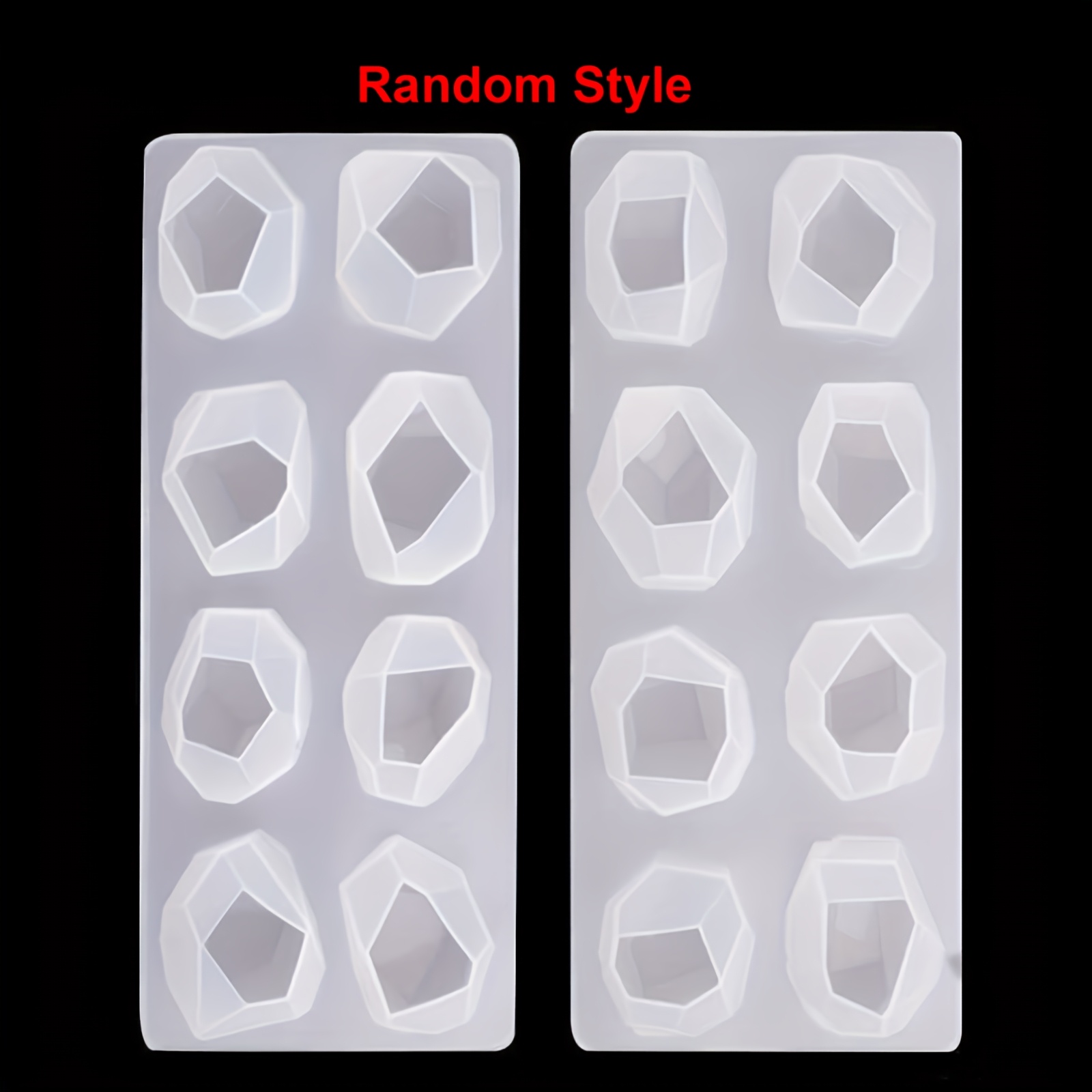 1pc Random Style Geometric Resin Molds Silicone Mold Casting Jewelry Mould Reusable Irregular Epoxy Moulds Diy Craft Making Pendant Decoration Home