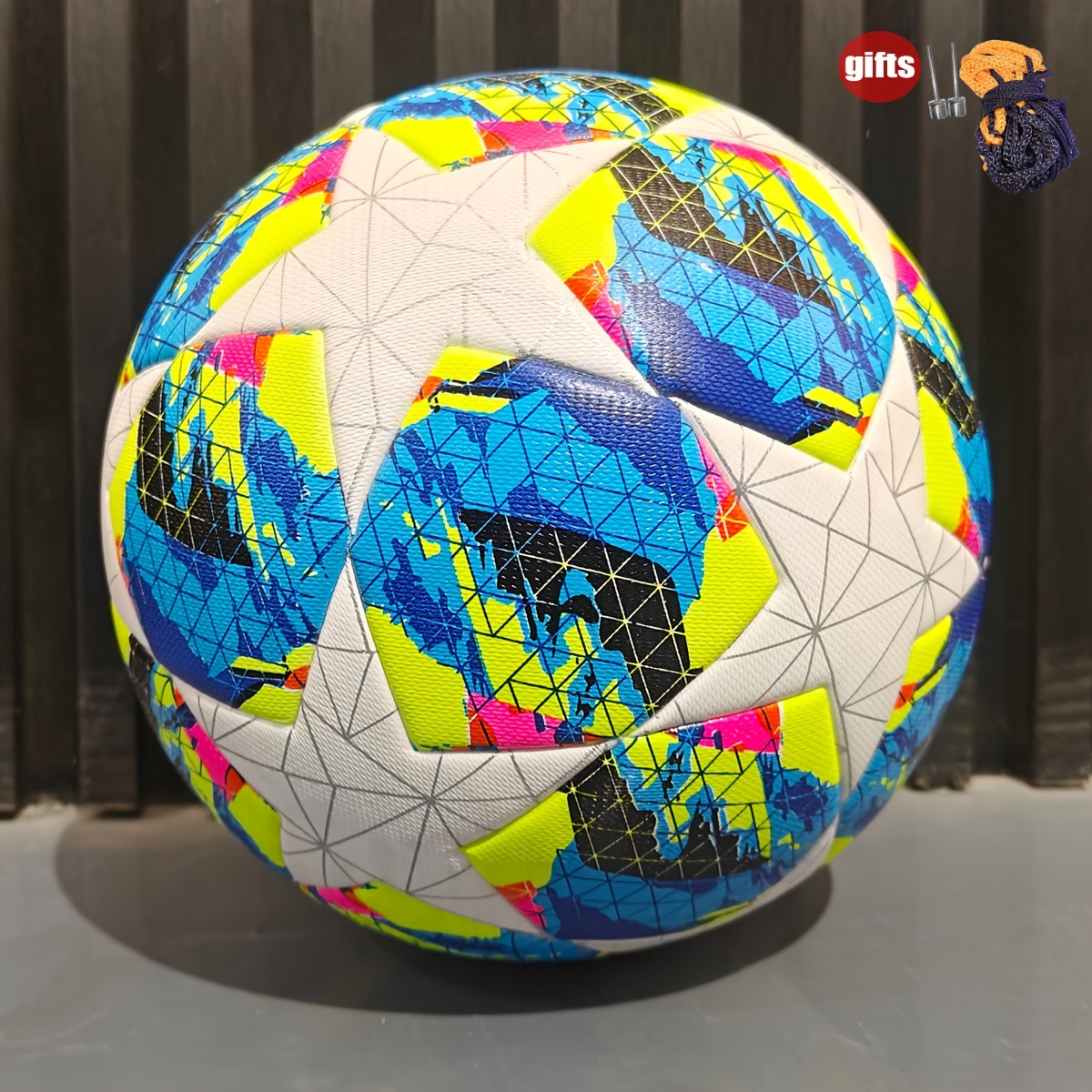 

Durable Size 5 Faux Leather Soccer Ball - Seamless, High-elasticity For Training & Competition