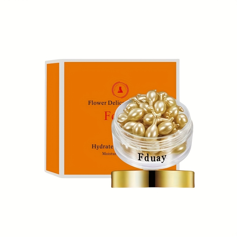 30pcs Fullerene Capsules Collagen Protein& Hyaluronic Acid Moisturizing Serum - Multi-use Skin For Glow - Perfect For Travel