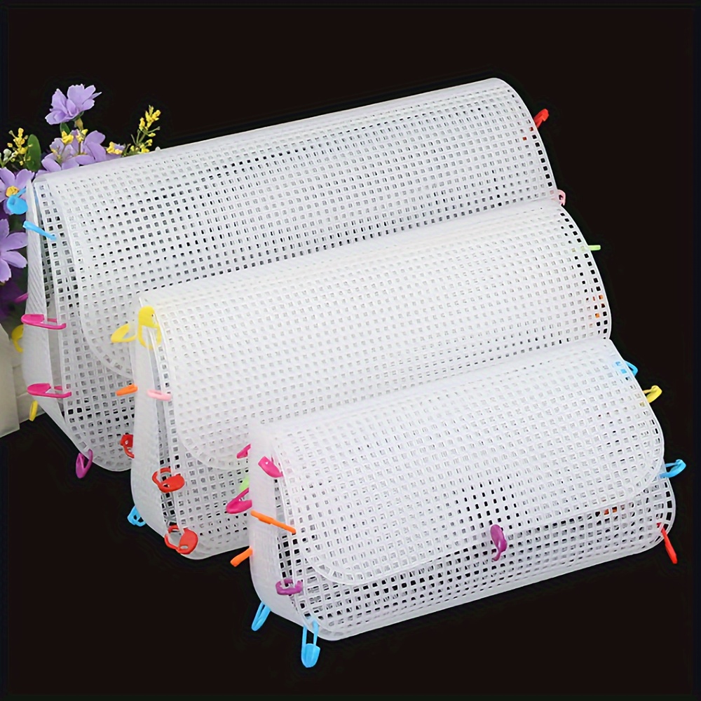 

Plastic Cloth For Handcraft - 1pc Pre-cut Sheet, 100% Plastic Needlework For Diy Bag Making, - Chenille Accessory