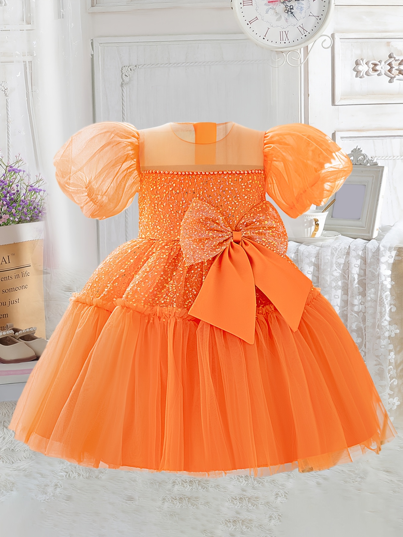 orange dress for birthday Mermaid Orange Prom Dresses Sleeveless 17th Birthday Outfits P394 main image 1