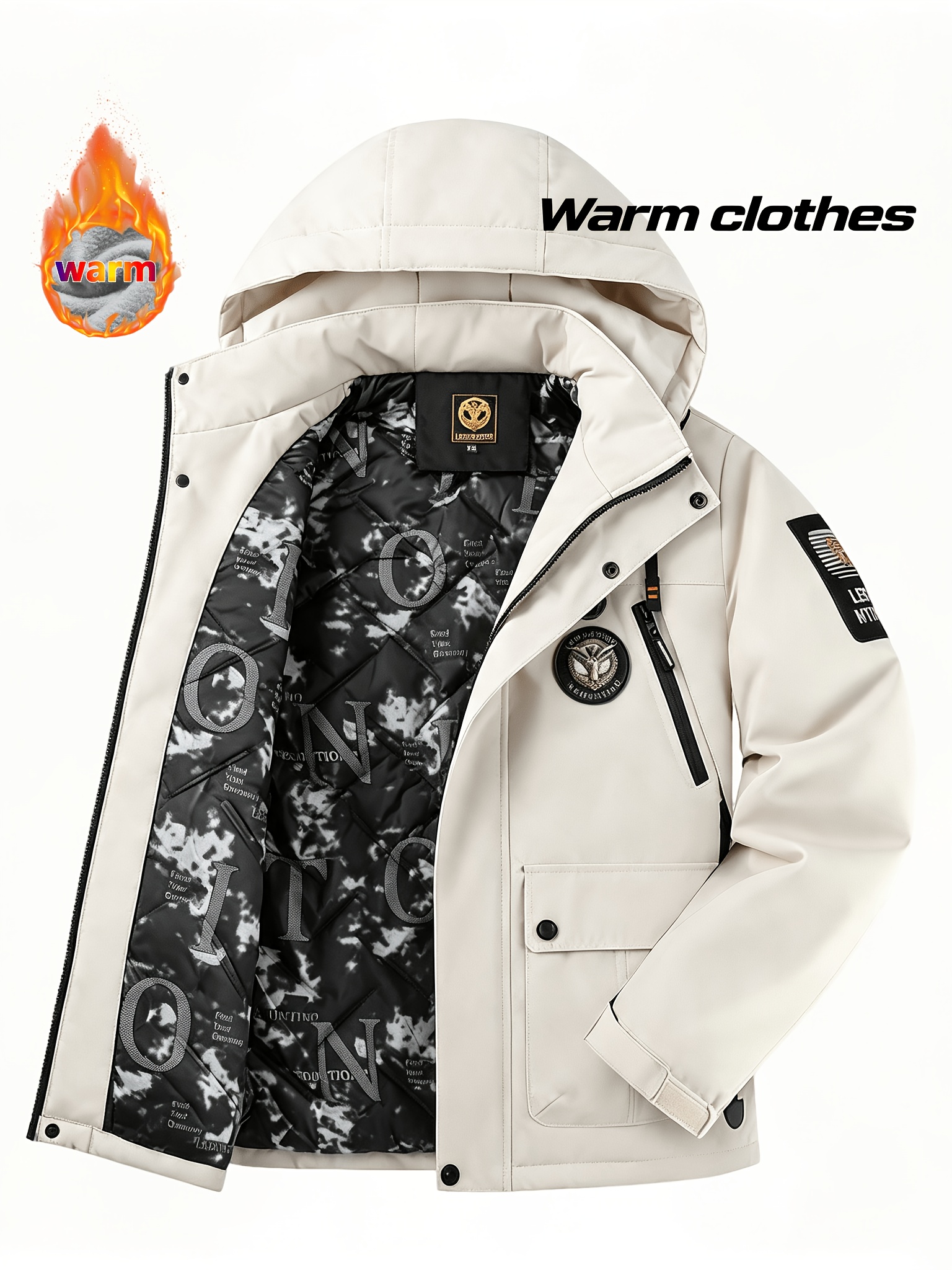 Men's Autumn/Winter Hooded Outdoor Jacket