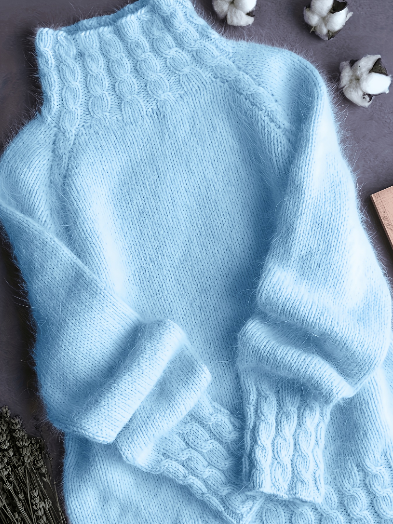 2025 autumn winter new arrival pink and sky blue gentle style versatile niche home pullover sweater