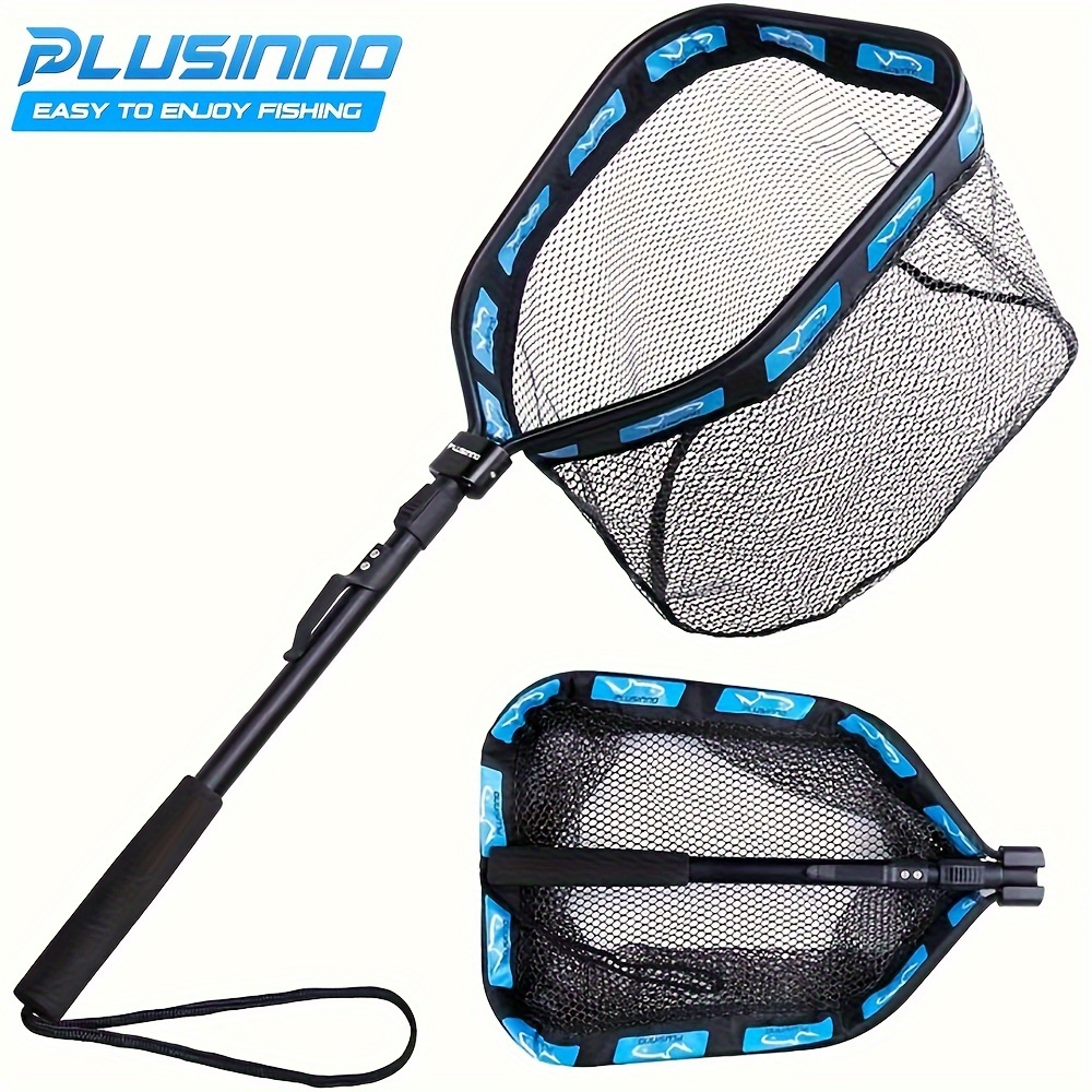 

Plusinno Floating Fishing Net For , , Fly, Kayak, Catfish, Bass, Trout Fishing, Rubber Coated Net For & Release