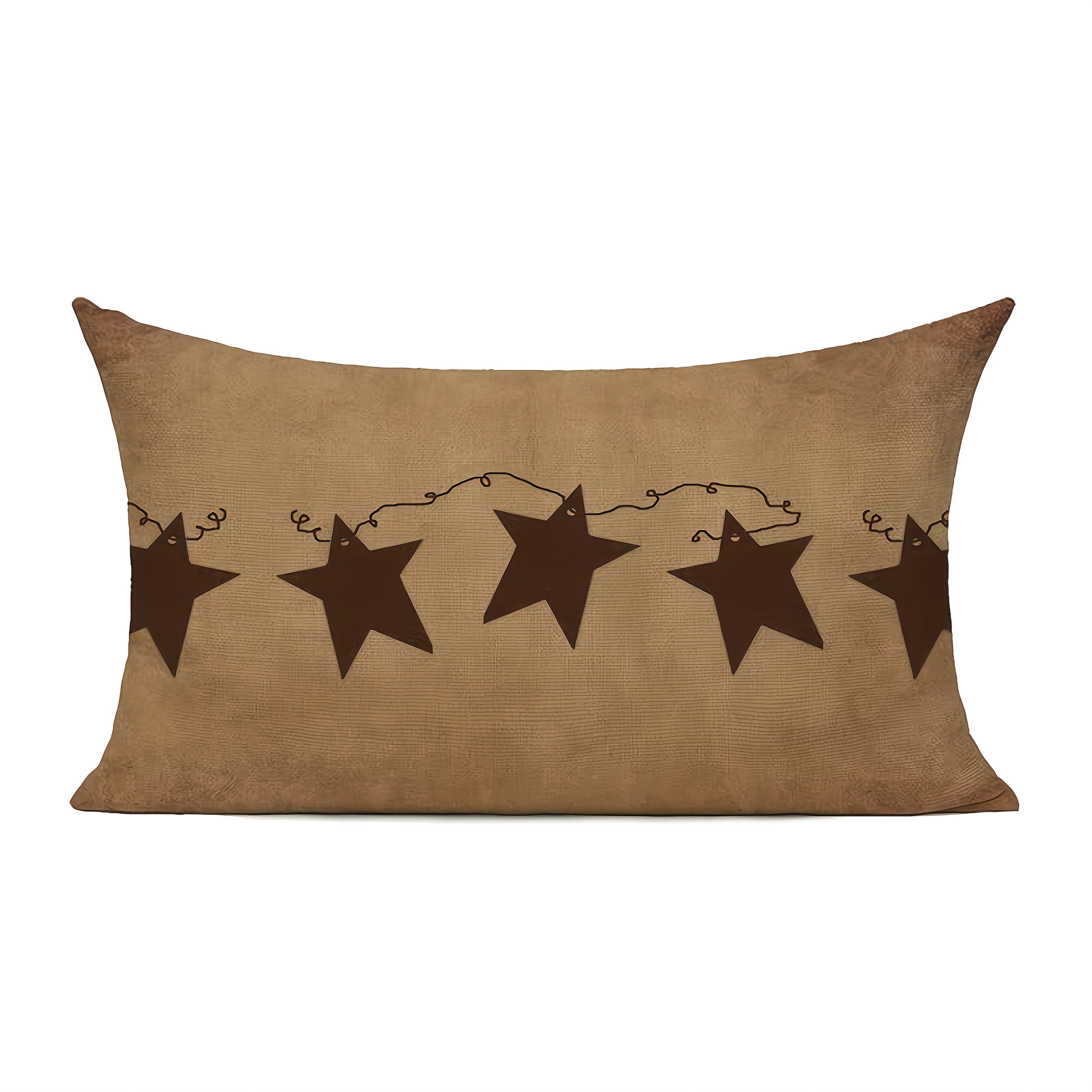 TEMU A Country-style Star Throw Pillow Cover, 12x20 Inches, Machine Washable, With A Zipper, Made Of Polyester, Suitable For Sofas, Beds, And Couches - Modern Woven Home Decor Pillow Cover.