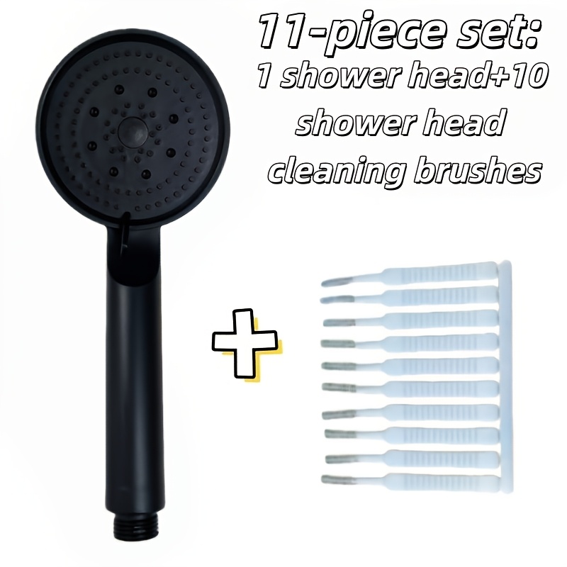 Image of 11pcs Set - High-quality Shower Head 5 Adjustment Luxurious Handheld Shower Head With Water Flow By 580%, Suitable For . Universal Installation, Suitable For Bathrooms, Saunas