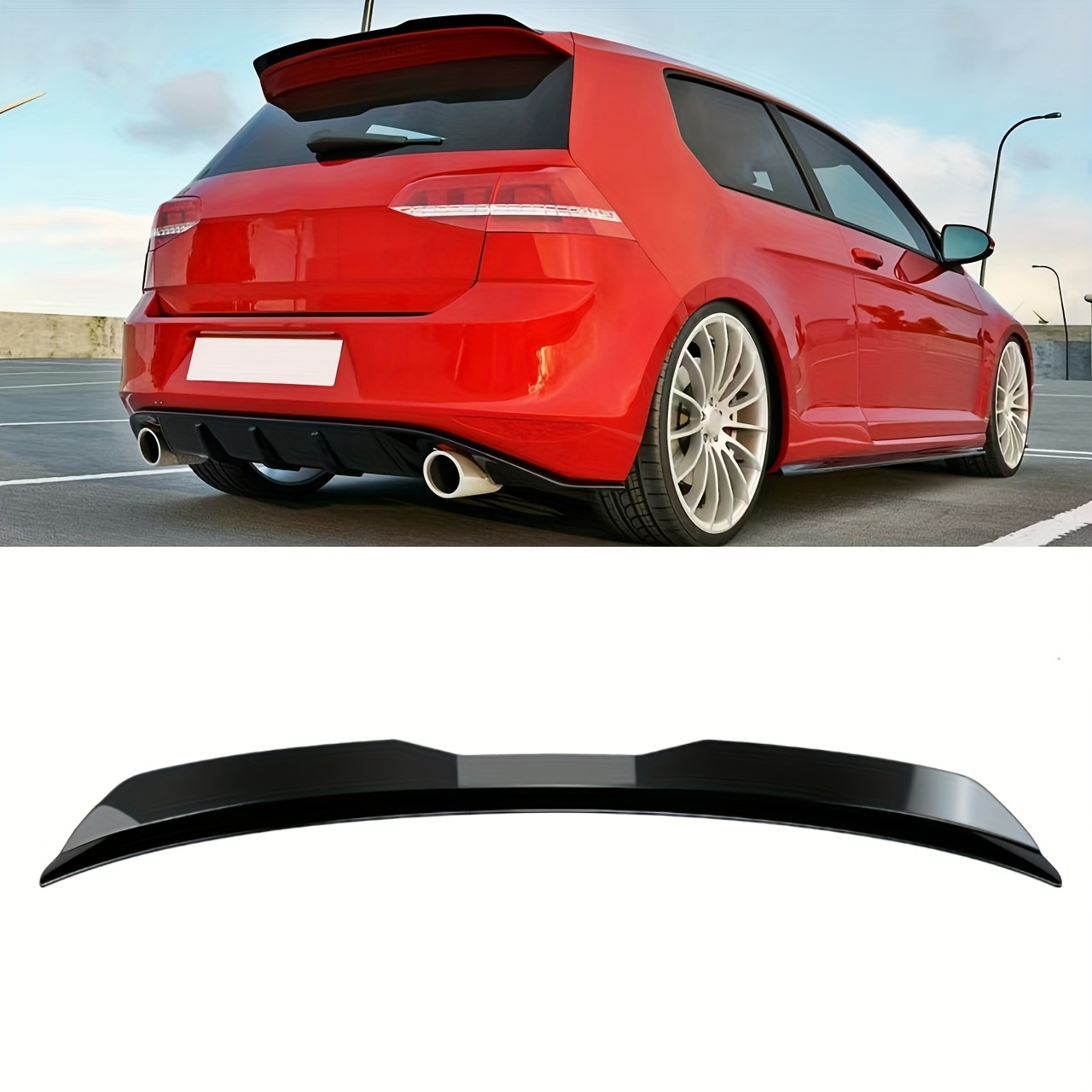 

Universal Rear Roof Wing For Cars, Suitable For Mk1 Mk2 Mk3 Mk4 Mk5 Mk6 Mk7 2000-2021, Automotive Modification Accessories