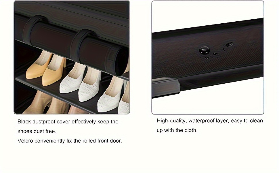 10 Tier Shoe Rack Grey Shoe Storage Large Capacity 50-56 Pairs Beautiful Tall Shoe Shelf Shoe Storage Cabinet Shoe Racks For Entryway Closet